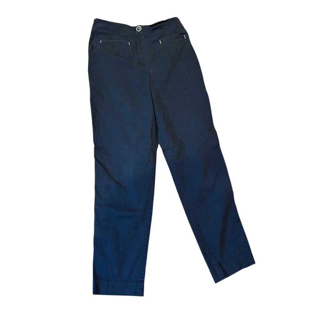 ANTHROPOLOGIE MAEVE Women's Pants Size 4 Black Stretch Chino High Rise